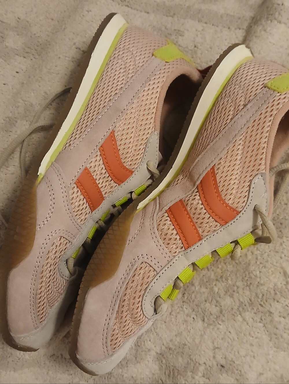 Coolway Pink And Green Sneakers
